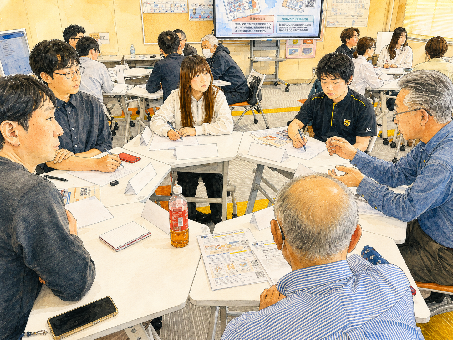 地域と若者が話し合うワークショップの様子